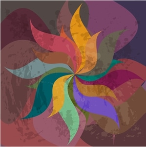 colorful vignette curves Logo PNG Vector