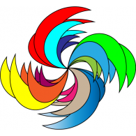 Colors Star Logo PNG Vector