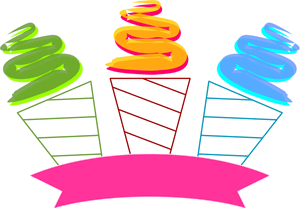 Colour Ice-Cream Logo Vector