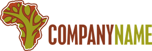 Company Africa Tree Logo PNG Vector