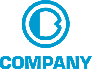 Company Blue B Logo PNG Vector