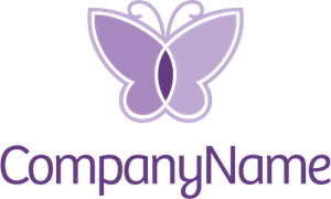Company Butterfly Logo PNG Vector