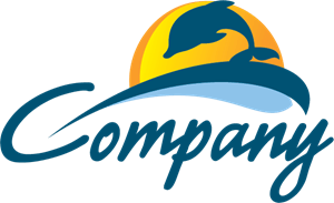 Company Dolphin Logo PNG Vector
