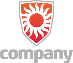 Company Sun Shield Logo PNG Vector