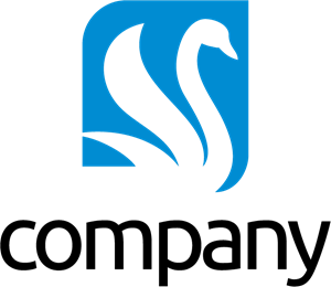Company Swan Logo PNG Vector