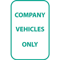 COMPANY VEHICLES ONLY SIGN Logo Vector