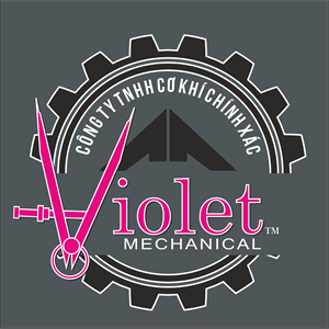 Công ty TNHH cơ khí chính xác Violet Logo Vector