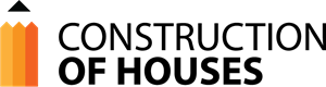Construction of Houses Logo PNG Vector