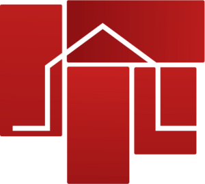 Construction Red Building Logo Vector