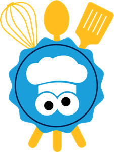 Cookie Monster's Foodie Truck Logo Vector