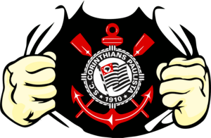 Corinthians Estampa Rasgando Peito Logo PNG Vector