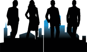 Corporate Silhouettes Logo PNG Vector