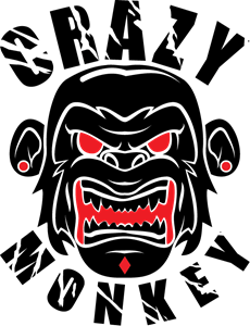 crazy monkey Logo PNG Vector