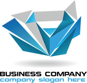 Creative blue style business Logo Vector
