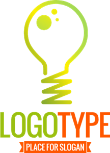 Creative Bulb Electronic Logo PNG Vector
