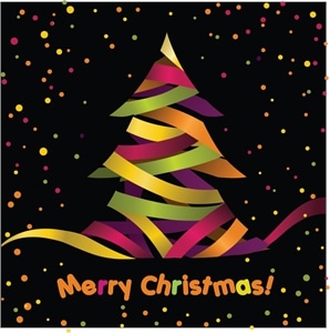 creative christmas tree Logo PNG Vector
