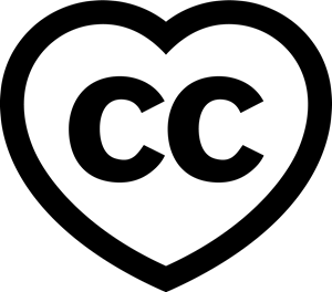 Creative Commons heart Logo Vector