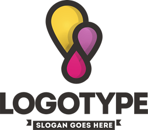 Creative Drop or Balloon Logo PNG Vector