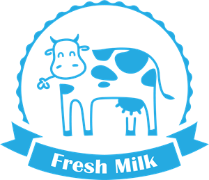 Creative milk Logo Vector