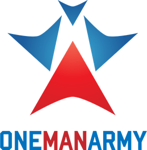 Creative One Man Army Logo Vector