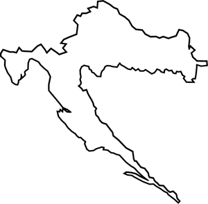 croatia map Logo Vector