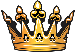 Crown King Gold Logo Vector