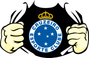 Cruzeiro Estampa Rasgando Peito Logo PNG Vector