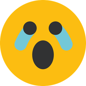 Crying Emoji Logo PNG Vector