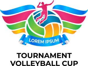 cup volleyball tournament Logo PNG Vector