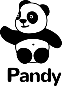 Cute Panda Animal Protection Logo PNG Vector