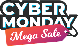 Cyber Monday Sale Logo PNG Vector