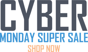 Cyber Monday Super Sale Logo Vector