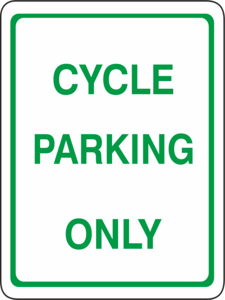 Cycle parking only Logo PNG Vector