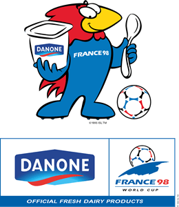 Danone sponsor of Worldcup 98 Logo PNG Vector