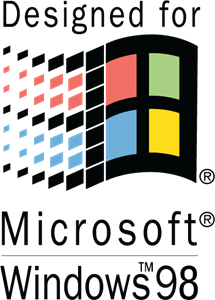 Designed for Microsoft Windows 98 Logo PNG Vector