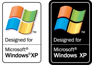 Designed for Microsoft Windows XP Logo Vector