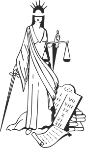 Deusa Themis Justice Logo Vector