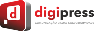 Digipress Comunicação Visual com Criatividade Logo Vector