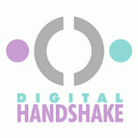 Digital Handshake Logo Vector