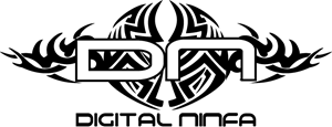 Digital Ninfa Rock Band Logo Vector