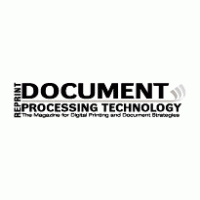 Document Processing Technology Logo Vector