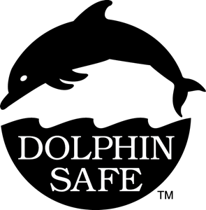 Dolphin Safe Logo PNG Vector