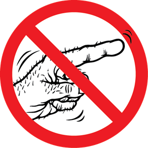 Don't Touch Sign Logo PNG Vector