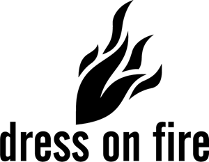Dress on fire Logo Vector