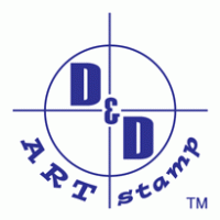 D & D Art Stamp Logo PNG Vector