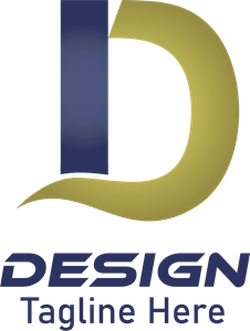 D Letter Company Logo Vector