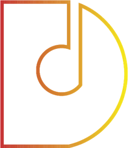 D Letter Music Logo PNG Vector