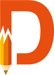 D Letter (Pencil) Logo PNG Vector