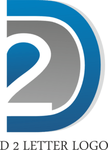 D2 Letter Logo Vector