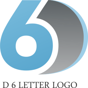 D6 Letter Logo PNG Vector